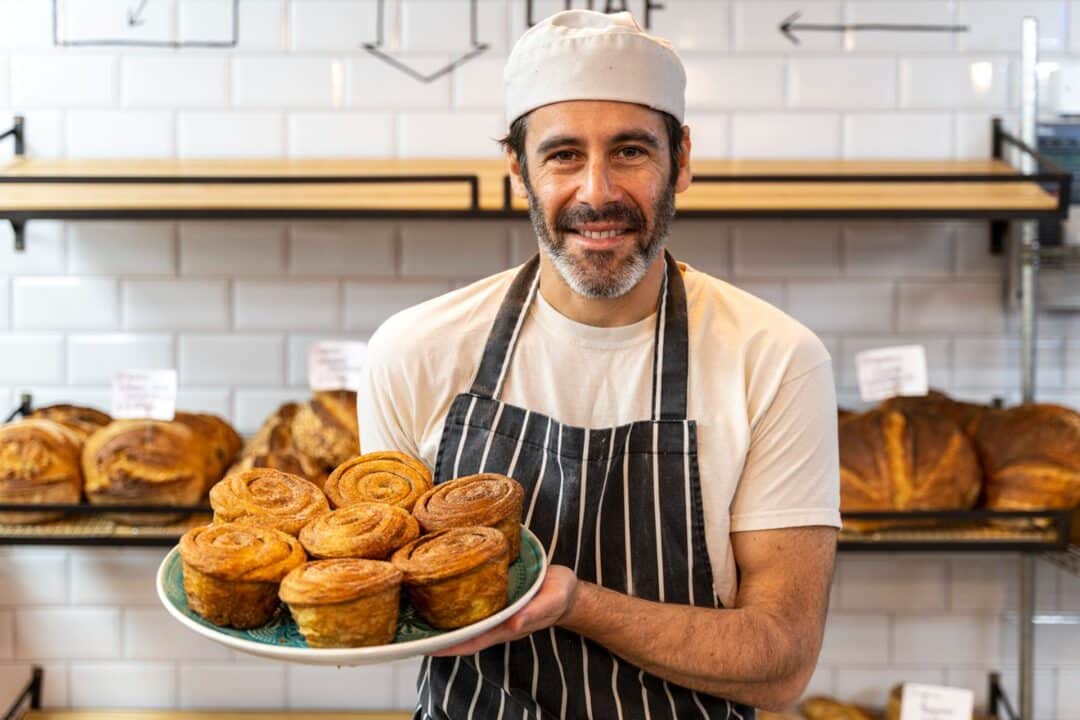 Ori Hellerstein of The Artisan Baker at Five Valleys Shopping Centre in Stroud. Picture: Carl Hewlett / Hewlett Photography & Design