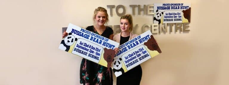We helped Bussage School raise £4,500 with our own bare hands – or rather, our own bear boards